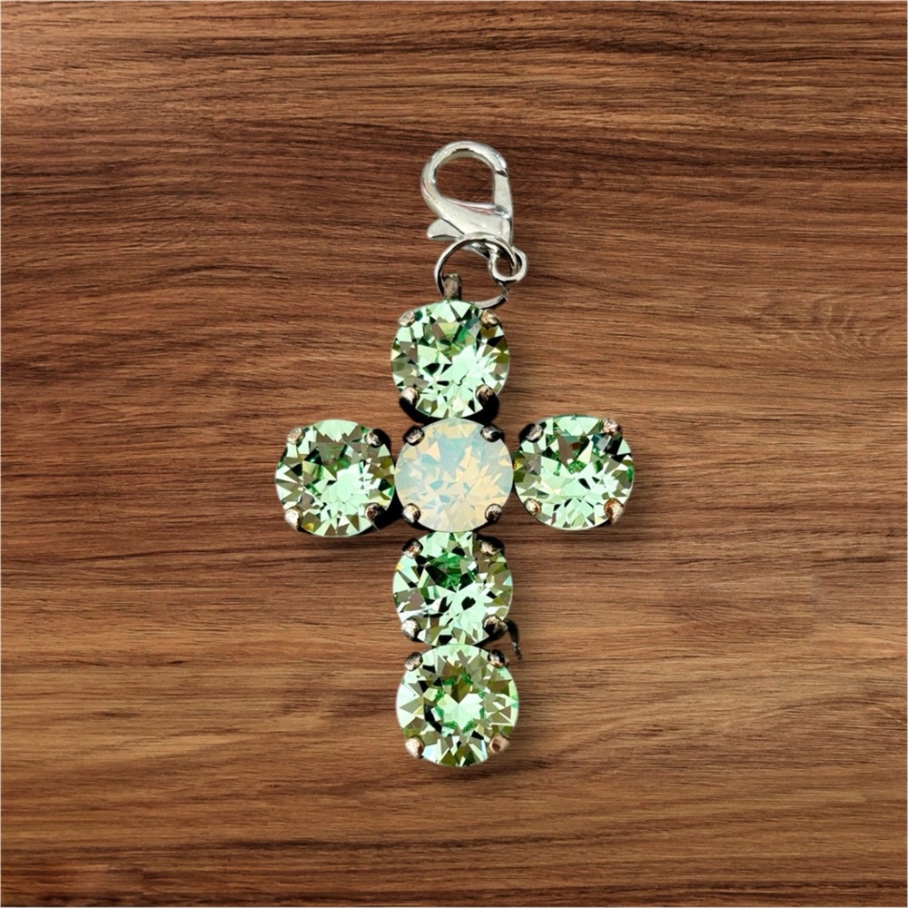 Sabika-Inspired Swarovski Crystal Cross Pendant - NWT